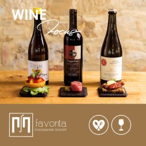 Tre bottiglie di vino con abbinamenti gastronomici all’Osteria Favorita – Gift Card Wine Focus degustazione vini Umbria Emilia
