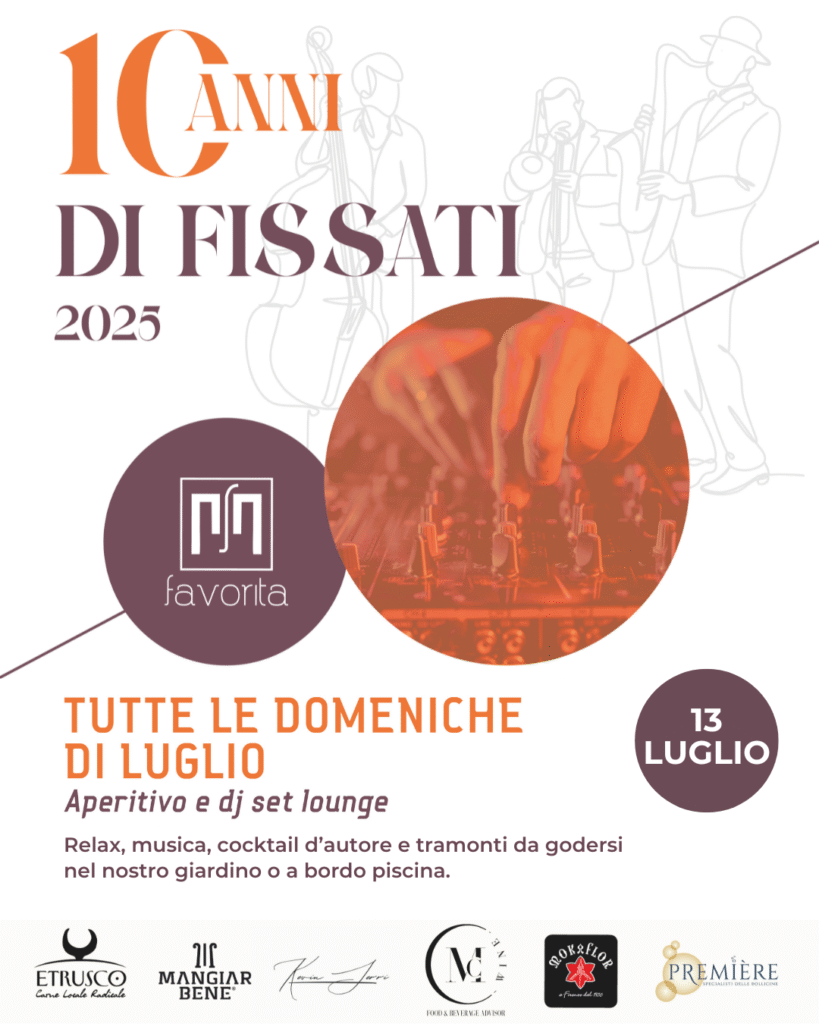 Aperitivo domenicale con DJ set e tramonto in giardino